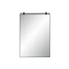 Renwil MT2633 Titel Revêtement en poudre noir mat Miroir de courtoisie