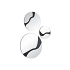 Renwil MT2656 Dansk Noir mat texturé poudré Miroir de courtoisie