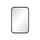 Renwil MT2667 Kaja Revêtement en poudre noir mat Miroir de courtoisie