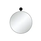 Renwil MT2681 Adamas Noir Mat poudré Miroir de courtoisie
