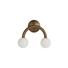 Renwil WS172 Santi 2-luminaires 3.5W Laiton brossé antique foncé plaqué LED Applique murale d'intérieur