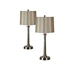 Lampe de table, paquet de 2 Renwil Brooks COS336 100W nickel satiné