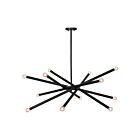 Plafonnier Renwil Clemente LPC4095 40W enduit de poudre noire