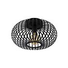 Plafonnier Renwil Ivy LPC4321 60W enduit de poudre noire