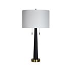 Lampe de table Renwil Dane LPT1134 100W enduit de poudre noire