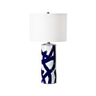 Lampe de table Renwil Cobalt LPT714 100W bleu, blanc et or