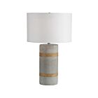 Lampe de table Renwil Malden LPT760 100W gris ciment - cordes décoratives