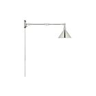 Lampe à bras articulé Delancey Satco 60-7362 1-lumière nickel poli
