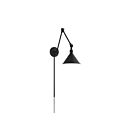 Lampe à bras articulé Delancey Satco 60-7363 1-lumière noir mat