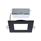 satco S11876 10W Noir LED Encastré CCT sélectionnable