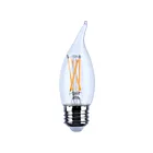 Ampoule LED transparente CA10 Satco S21318 5.5W 2700K