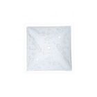 Abat-jour carré en verre blanc Satco 50-191