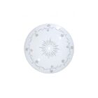 Abat-jour rond blanc en verre Satco 50-195