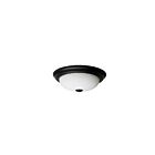 Plafonnier Satco 60-127 2-Lumières 60W Noir mat