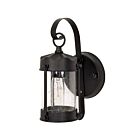Lanterne murale d'extérieur en forme de piper Nuvo Lighting 60-3462 1-Lumière 60W Noir texturé