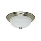 Plafonnier Nuvo Lighting 60-6000 2-Lumières 120W Nickel brossé