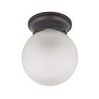 Plafonnier en Boule Nuvo Lighting 60-6012 1-Lumière 60W Bronze Acajou