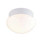 Plafonnier en forme de Petit Champignon Nuvo Lighting 60-6026 1-Lumière 60W Blanc