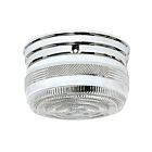 Plafonnier en forme de Tambour Nuvo Lighting 60-6027 2-Lumières 120W Chrome poli