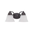 Vanité Nuvo Lighting 60-6086 Empire 2-Lumières 200W Bronze acajou