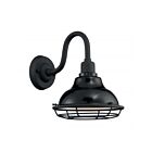 Petite applique murale d'extérieure Nuvo Lighting 60-7001 Newbridge 1-Lumière 60W Noir brillant