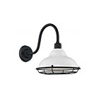 Grande applique murale d'extérieure Nuvo Lighting 60-7022 Newbridge 1-Lumière 60W Blanc brillant