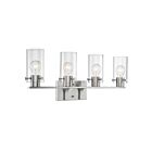 Vanité Nuvo Lighting 60-7174 Sommerset 4-Lumières 240W Nickel brossé