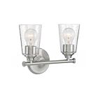 Vanité Nuvo Lighting 60-7182 Bransel 2-Lumières 120W Nickel brossé