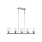 Suspendu à tige pour ilot Nuvo Lighting 60-7186 Bransel 5-Lumières 300W Nickel brossé