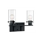 Vanité Nuvo Lighting 60-7272 Sommerset 2-Lumières 120W Noir mat