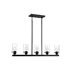Suspendu à tige pour ilot Nuvo Lighting 60-7276 Sommerset 5-Lumières 300W Noir mat