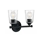Vanité Nuvo Lighting 60-7282 Bransel 2-Lumières 120W Noir mat