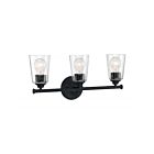 Vanité Nuvo Lighting 60-7283 Bransel 3-Lumières 180W Noir mat