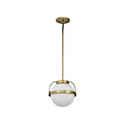 Suspendu Satco 60-7783 Lakeshore 60W 1-Lumière Laiton naturel