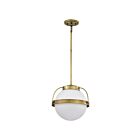 Suspendu Satco 60-7784 Lakeshore 60W 1-Lumière Laiton naturel