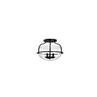 Plafonnier semi encastré Satco 60-7823 Amado 3-Lumières 180W Noir mat