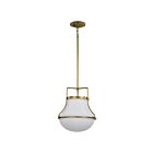 Suspendu Satco 60-7863 Valdora 60W 1-Lumière Laiton naturel
