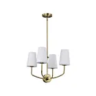 Lustre Satco Cordello 60-7884 240W 4-Lumières Laiton Vintage