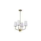 Lustre Satco Cordello 60-7884 240W 4-Lumières Laiton Vintage