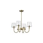 Lustre Satco Brookside 60-7885 240W 4-Lumières Laiton Vintage