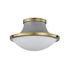 Plafonnier Satco 60-7915 60W Gris mat