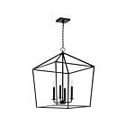 Luminaire Suspendu Satco 60-7942 4-Lumières Emma Noir mat