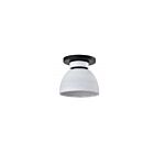 Satco 60-8011 Collins 60W 1-lumière Noir mat Plafonnier encastré