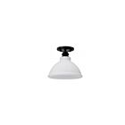 Satco 60-8025 Russel 60W 1-lumière Noir mat Plafonnier semi-encastré