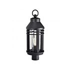 Satco 60-8105 Wilton 1-Lumière 100W Noir mat Lampadaire extérieur