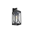 Satco 60-8124 Oaklyn 1-Lumière 100W Noir mat Lampadaire extérieur