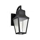 Satco 60-8131 Lawrence 1-Lumière 100W Noir mat Lanterne murale d'extérieur