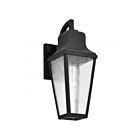 Satco 60-8132 Lawrence 1-Lumière 100W Noir mat Lanterne murale d'extérieur