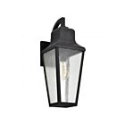 Satco 60-8133 Lawrence 1-Lumière 100W Noir mat Lanterne murale d'extérieur