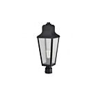 Satco 60-8134 Lawrence 1-Lumière 100W Noir mat Lampadaire extérieur